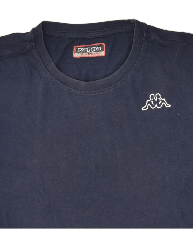KAPPA Mens T-Shirt Top Medium Navy Blue Cotton | Vintage Kappa | Thrift | Second-Hand Kappa | Used Clothing | Messina Hembry 