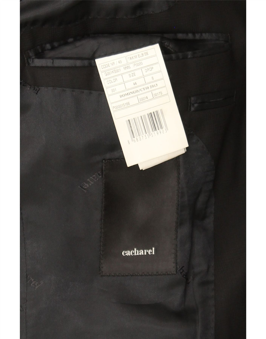 CACHAREL Mens 2 Button Blazer Jacket IT 44 XS Black Virgin Wool Vintage Cacharel and Second-Hand Cacharel from Messina Hembry 