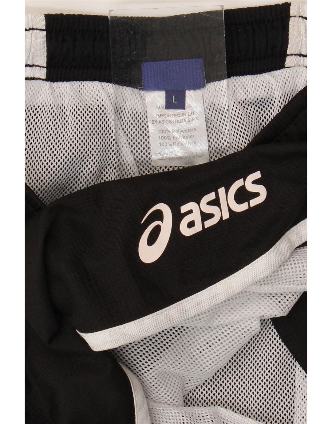 ASICS Womens Swimming Shorts UK 14 Large  Black Colourblock Polyester