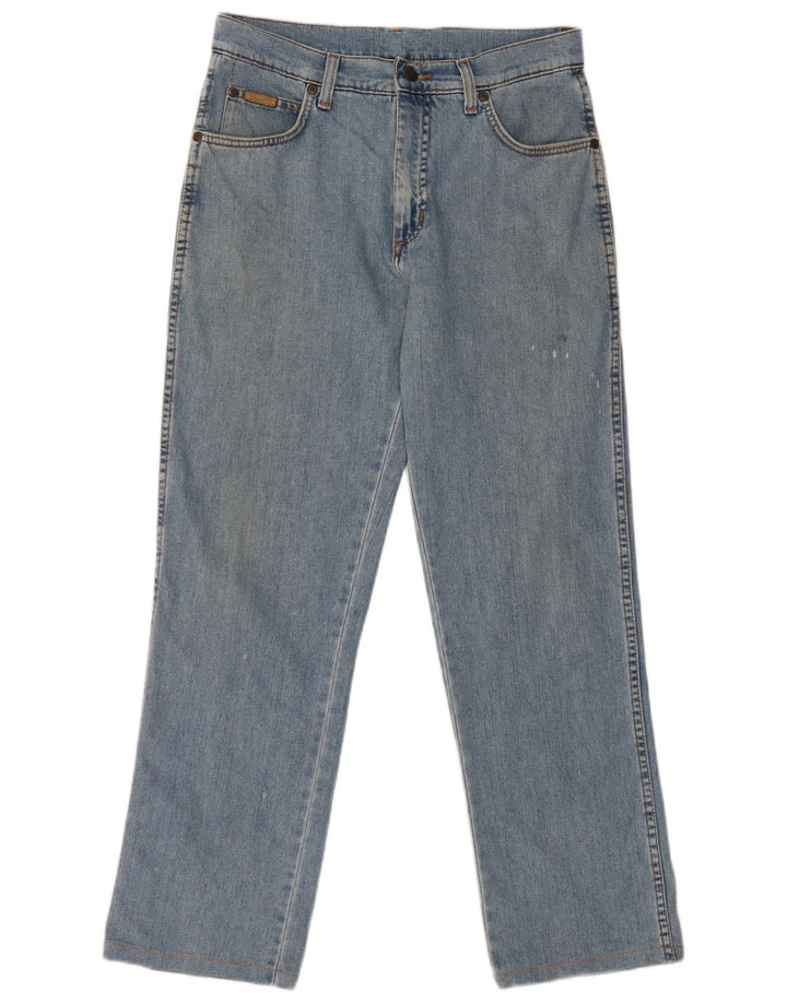 Wrangler Mens Texas Stretch Straight Jeans W32 L29 Blue Cotton