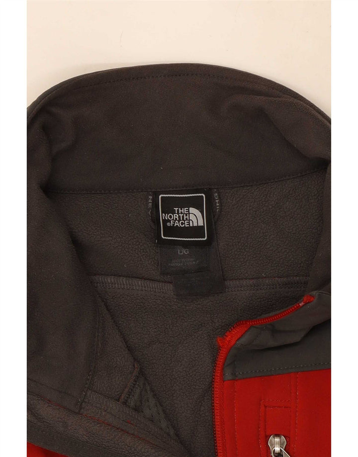 The North Face Mens Windbreaker Jacket UK 40 Large Red Colourblock