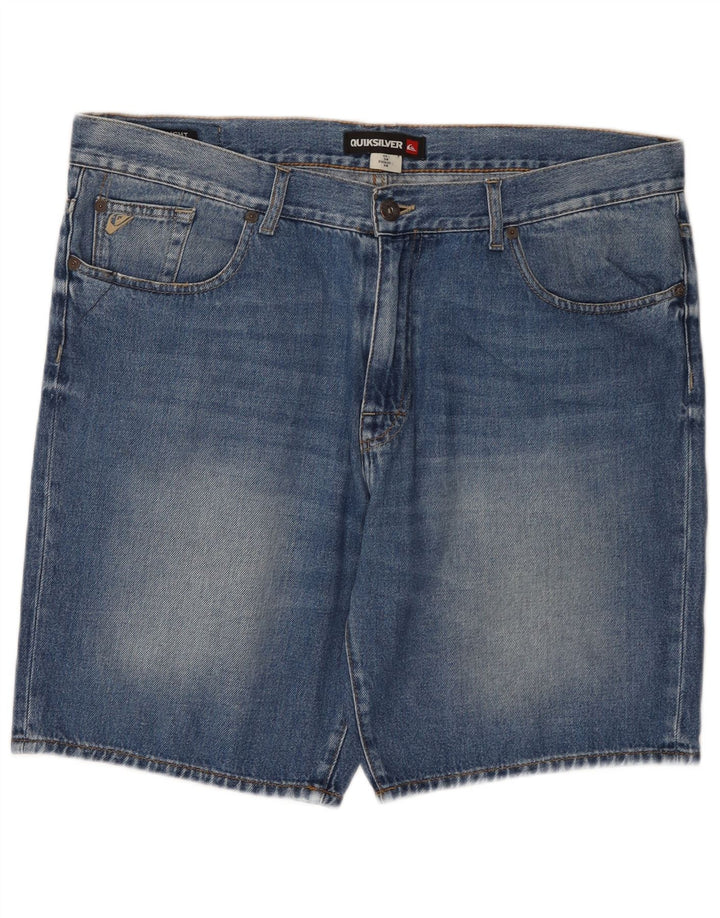 Quiksilver Mens Denim Shorts W38 XL Blue Cotton