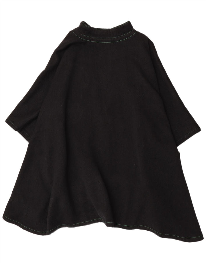 Vintage Womens Poncho Dress One Size Black