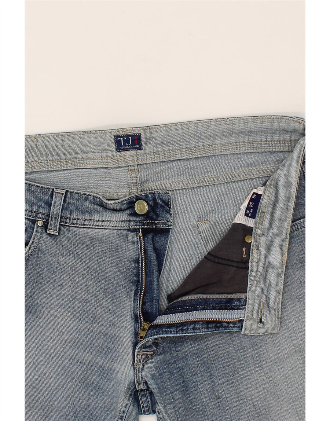 TRUSSARDI Mens Slim Jeans W32 L32 Blue Cotton Vintage Trussardi and Second-Hand Trussardi from Messina Hembry 