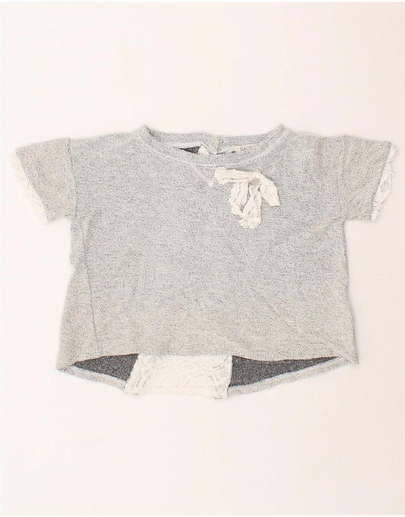 GAUDI Girls Blouse Top 7-8 Years Grey Flecked Cotton | Vintage Gaudi | Thrift | Second-Hand Gaudi | Used Clothing | Messina Hembry 