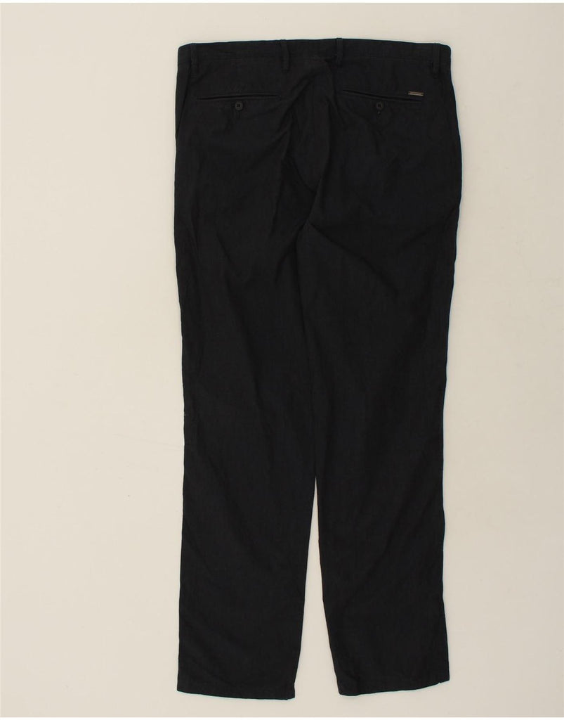 DKNY Mens Slim Chino Trousers W36 L32  Navy Blue Cotton | Vintage Dkny | Thrift | Second-Hand Dkny | Used Clothing | Messina Hembry 