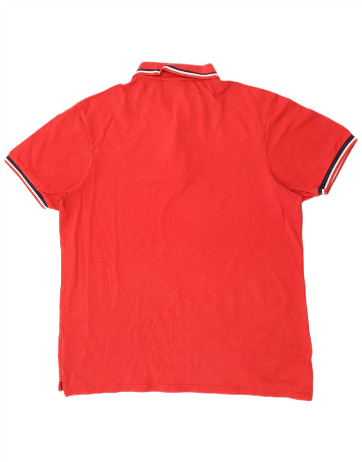 Fila Mens Polo Shirt 2XL Red Cotton