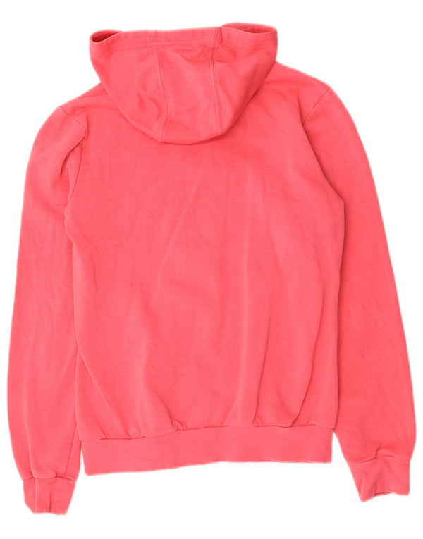 Adidas Girls Graphic Zip Hoodie Sweater 13-14 Years Pink Cotton