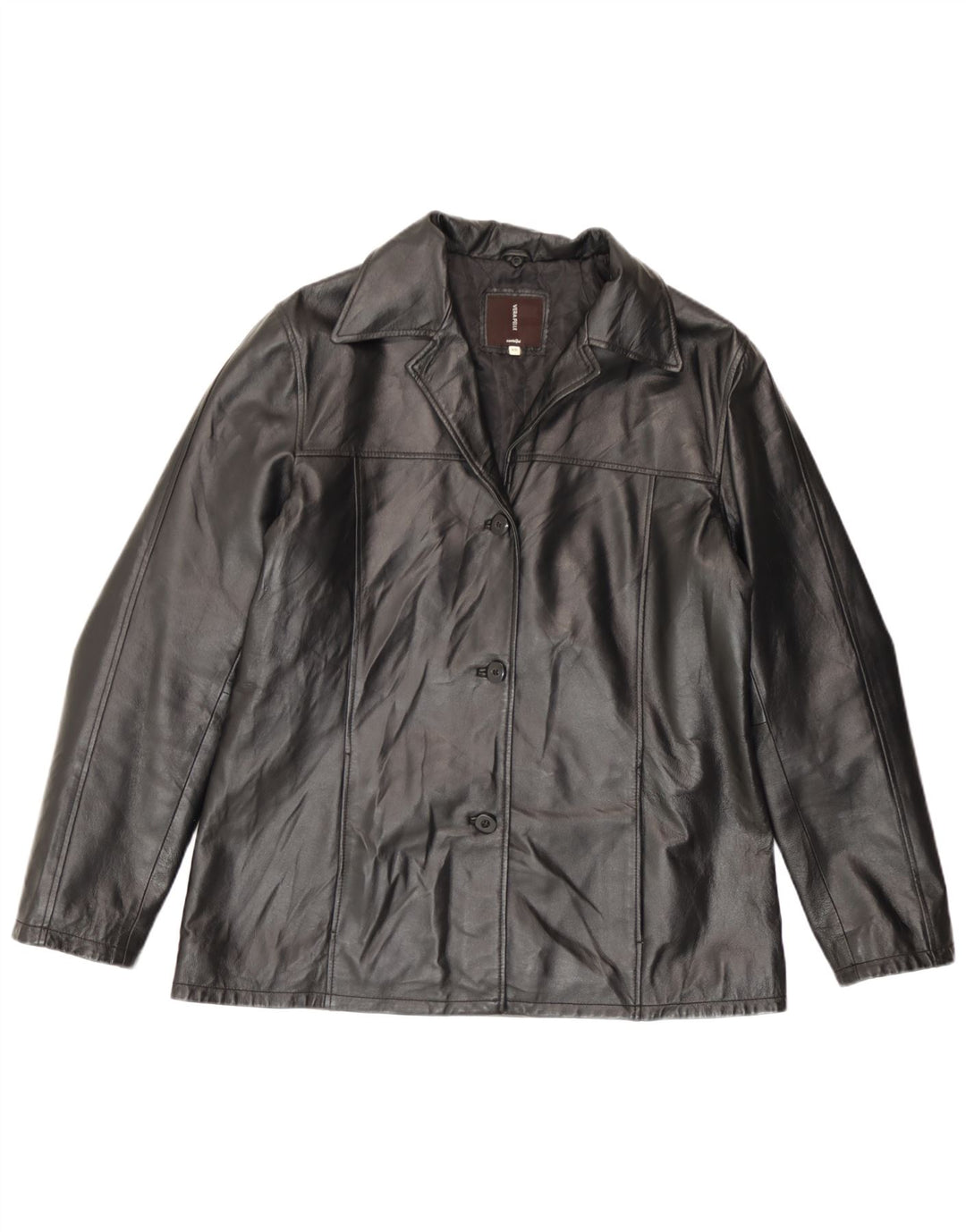 Conbipel Womens Leather Jacket IT 48 XL Black Leather