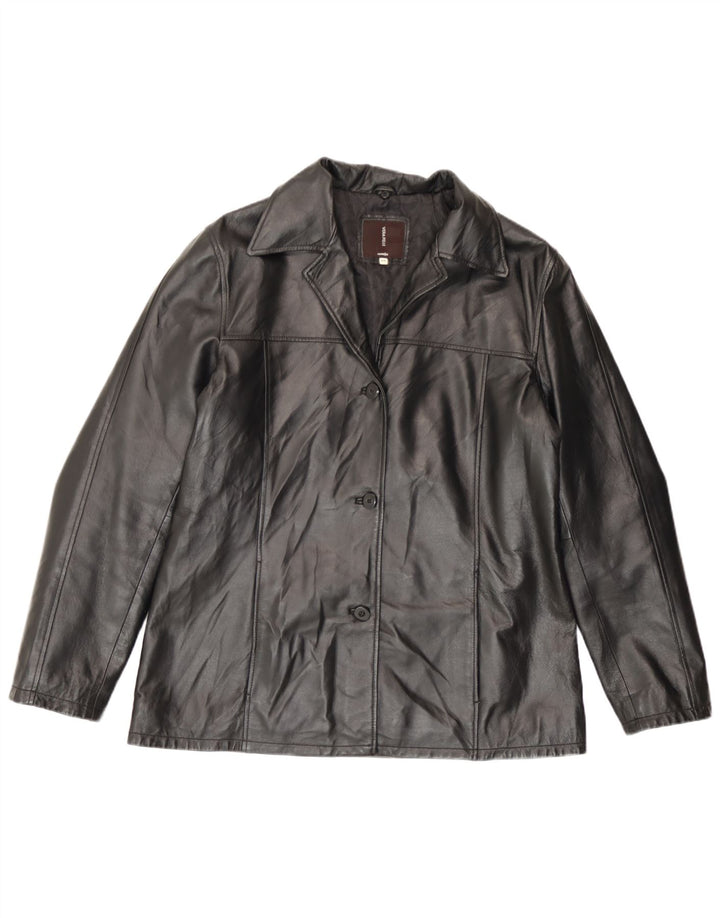 Conbipel Womens Leather Jacket IT 48 XL Black Leather