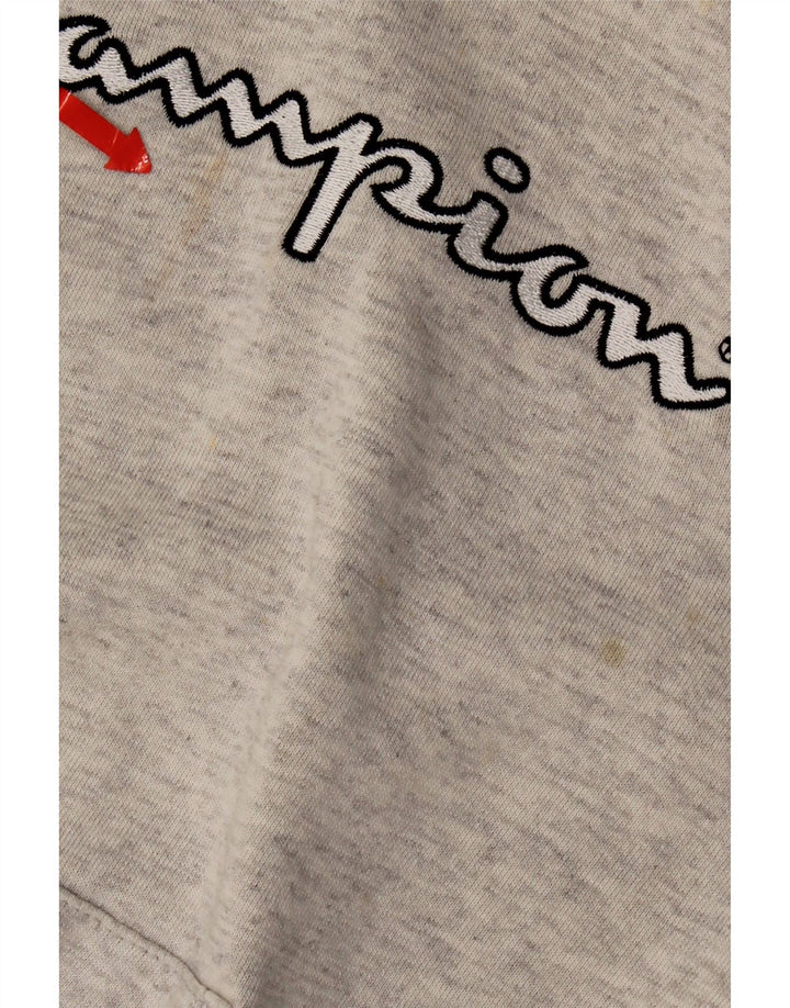 Champion Mens Graphic Hoodie Jumper XL Grey