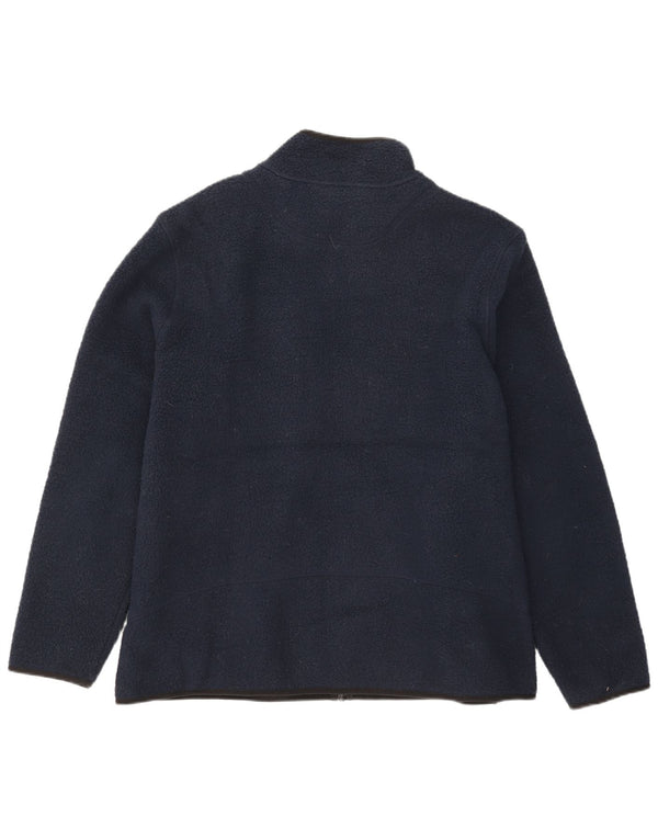 Marks & Spencer Mens Fleece Jacket UK 46 3XL Navy Blue Polyester