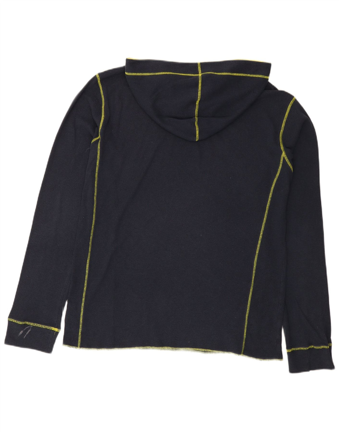 Adidas Mens Hooded Top Long Sleeve Large Navy Blue Cotton