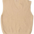 John Lewis Mens Vest Tank Top Small Beige Acrylic