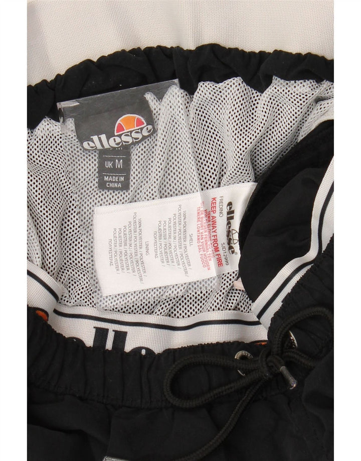 Ellesse Mens Graphic Sport Shorts Medium  Black Colourblock Polyester