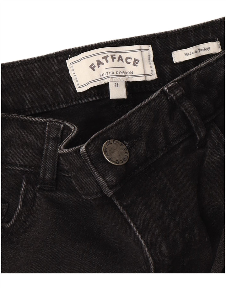 FAT FACE Womens Denim Skirt US 8 Medium W28 Black