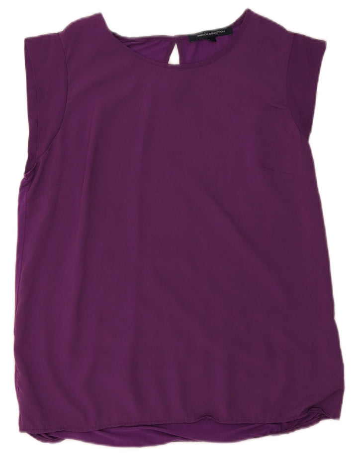 French Connection Womens Blouse Top UK 18 XL Purple