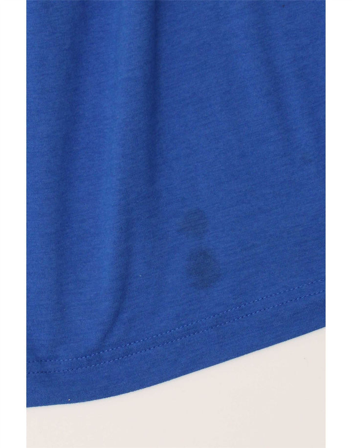 Calvin Klein Mens Zip Neck Pullover Tracksuit Top Large Blue Polyester
