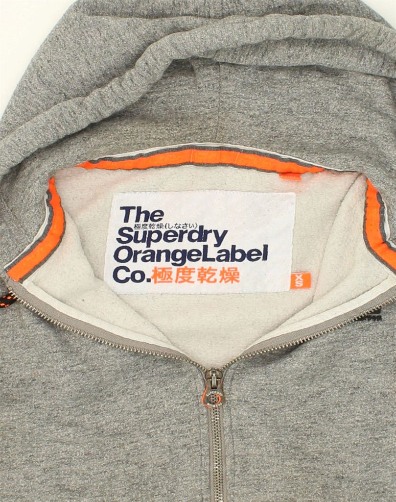 SUPERDRY Mens Zip Hoodie Sweater XS Grey Cotton | Vintage Superdry | Thrift | Second-Hand Superdry | Used Clothing | Messina Hembry 