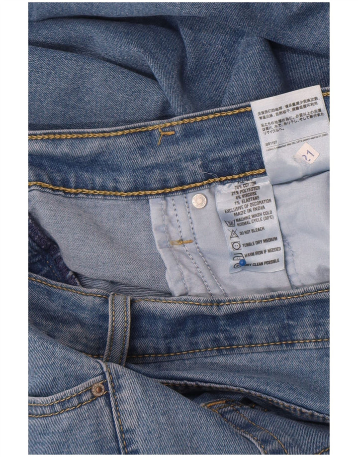 Levi's Mens Straight Jeans W34 L28 Blue Cotton