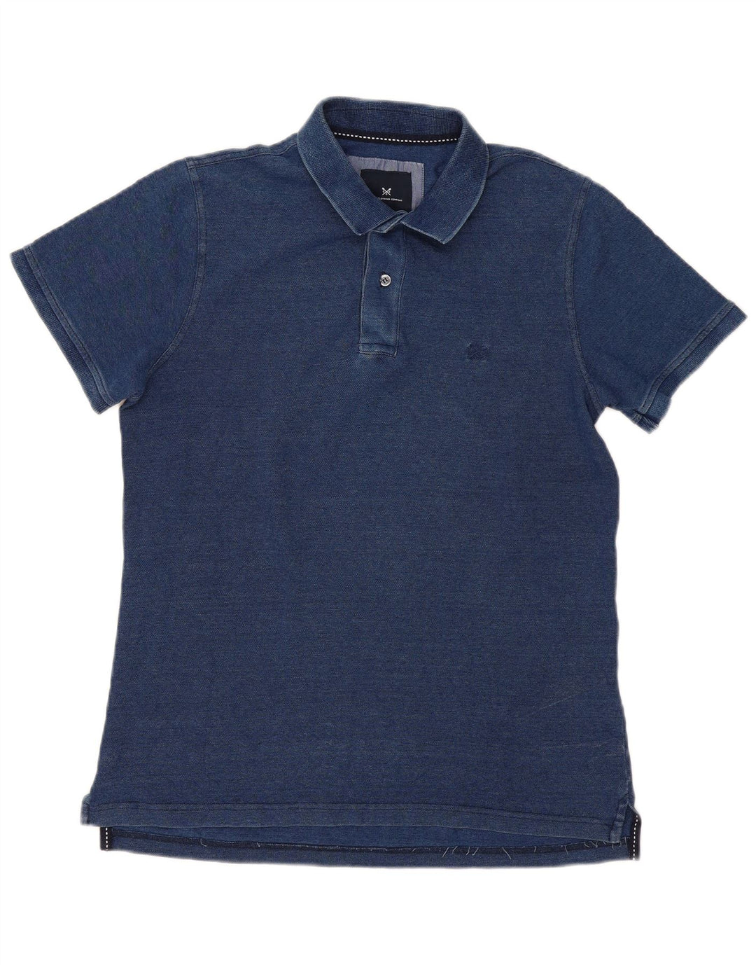 Crew Clothing Mens Polo Shirt Medium Navy Blue Cotton