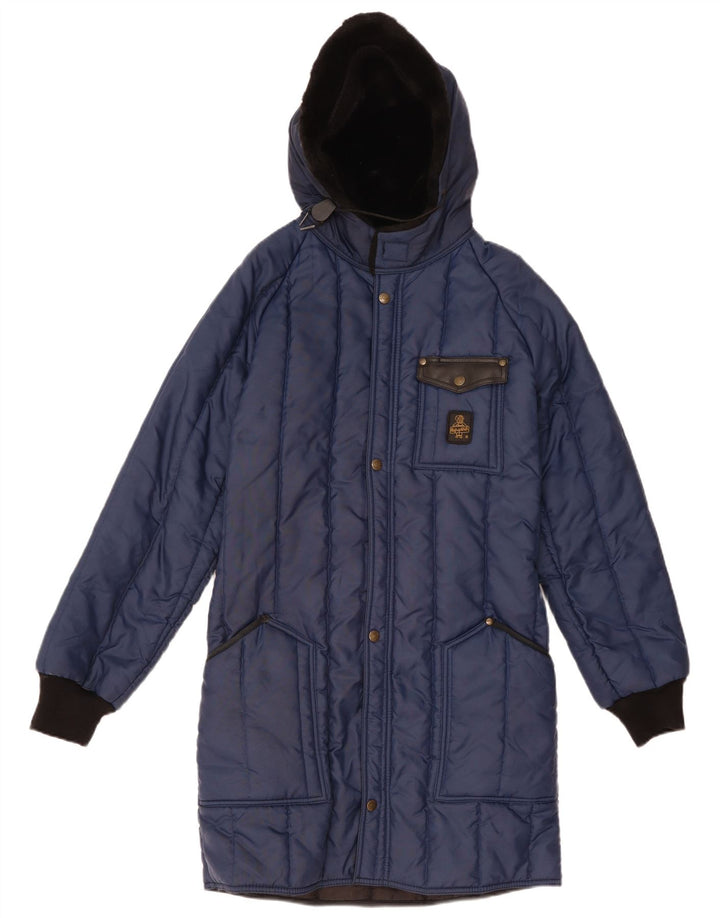 Refrigiwear Boys Hooded Padded Coat 13-14 Years Navy Blue Polyamide