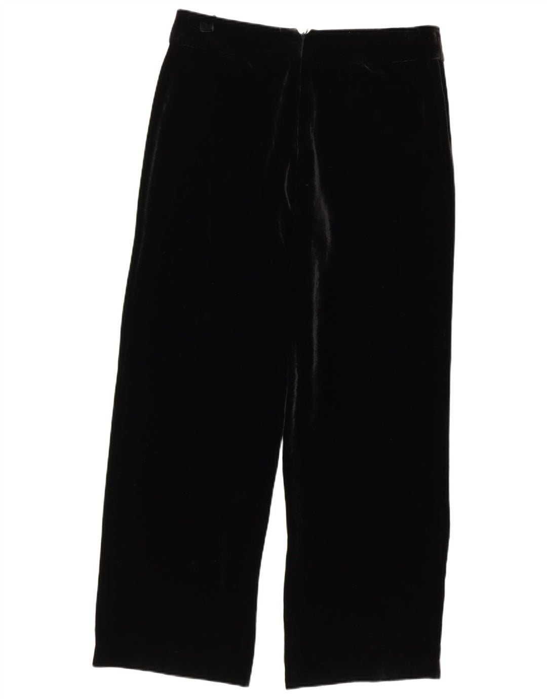 LUISA SPAGNOLI Womens Velvet Casual Trousers IT 44 Medium W34 L31 Black
