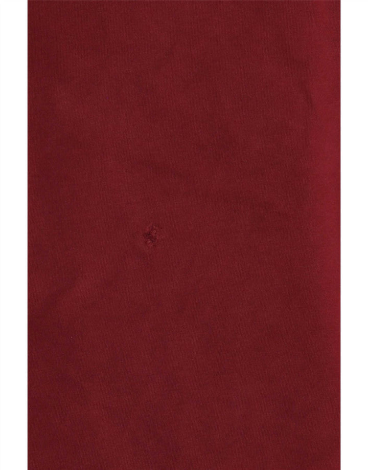 Lyle & Scott Mens Sweatshirt Jumper Small Burgundy Cotton