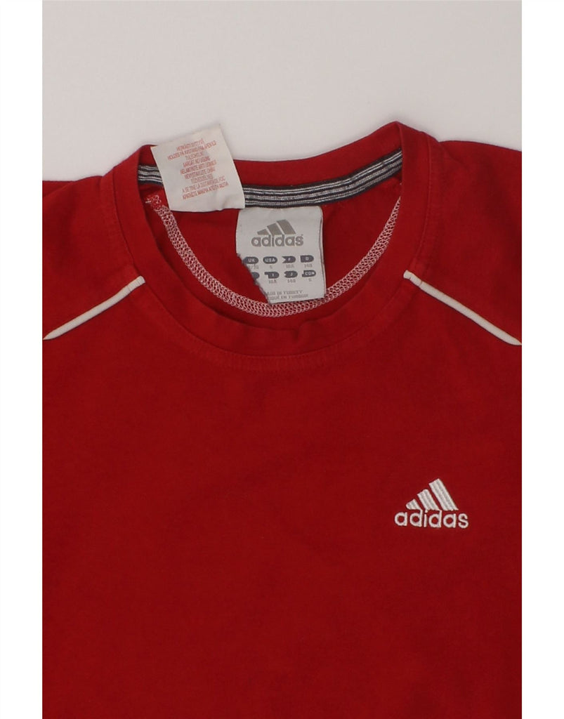 ADIDAS Boys T-Shirt Top 9-10 Years Red Cotton | Vintage Adidas | Thrift | Second-Hand Adidas | Used Clothing | Messina Hembry 