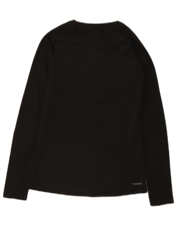 Adidas Boys Climacool Top Long Sleeve 11-12 Years Black Polyester