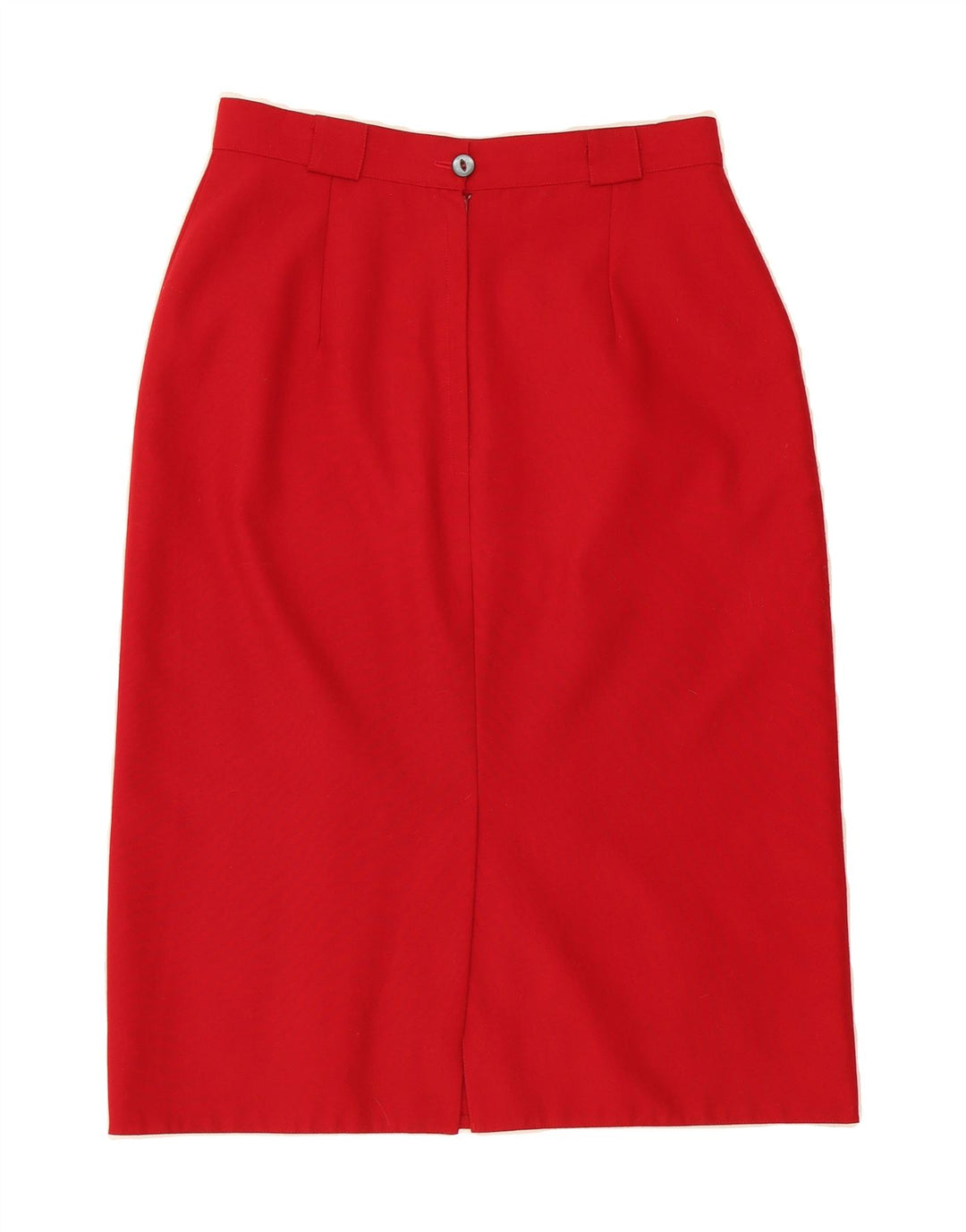 ST. BERNARD Womens Straight Skirt UK 14 Medium W30  Red Polyester Vintage St. Bernard and Second-Hand St. Bernard from Messina Hembry 