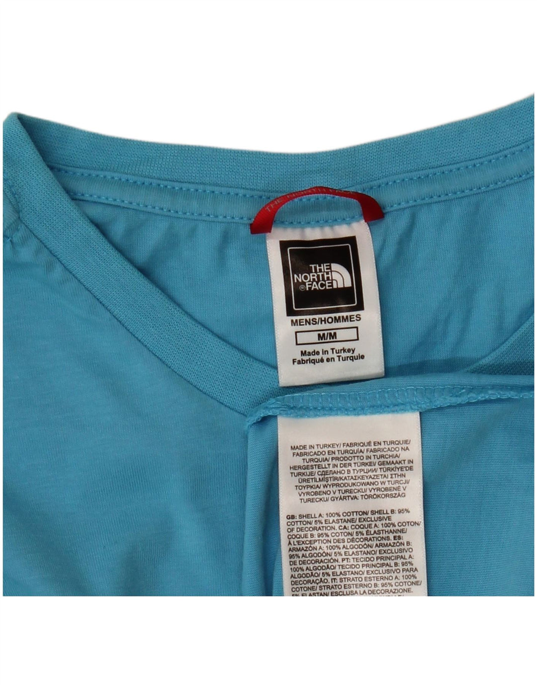 THE NORTH FACE Mens T-Shirt Top Medium Blue Cotton