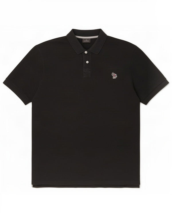 Paul Smith Mens Polo Shirt XL Black Cotton