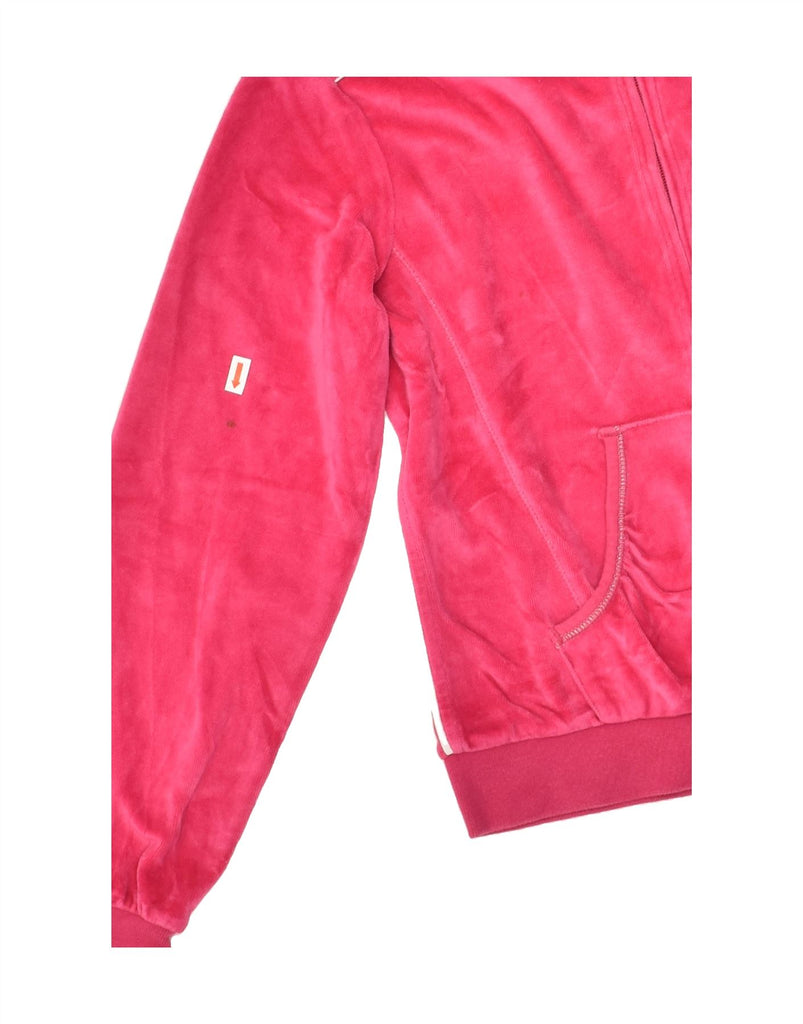 CHAMPION Girls Velour Tracksuit Top Jacket 9-10 Years Medium Pink | Vintage Champion | Thrift | Second-Hand Champion | Used Clothing | Messina Hembry 