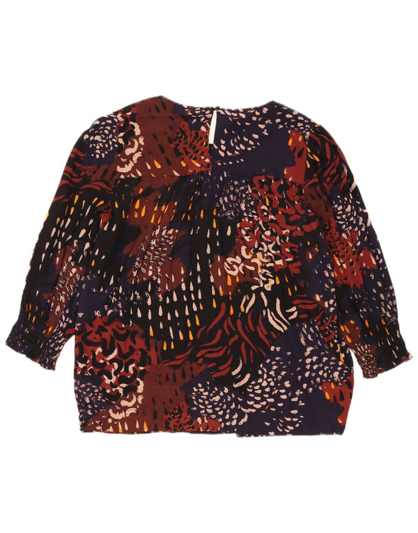 Fat Face Womens Oversized Blouse Top UK 10 Small Multicoloured Spotted