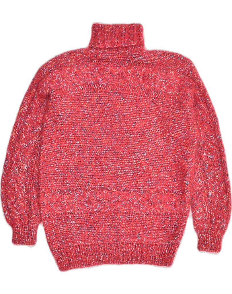 VINTAGE Womens Roll Neck Jumper Sweater UK 16 Large Red Flecked | Vintage Vintage | Thrift | Second-Hand Vintage | Used Clothing | Messina Hembry 