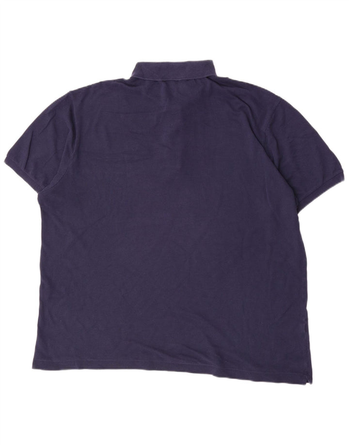 Lacoste Mens Polo Shirt Size 8 3XL Navy Blue Cotton