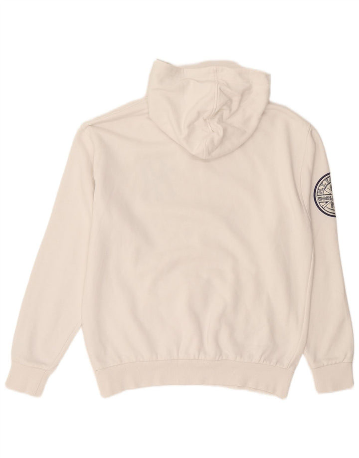 Genuine Merchandise Mens Graphic Hoodie Jumper Small White Cotton