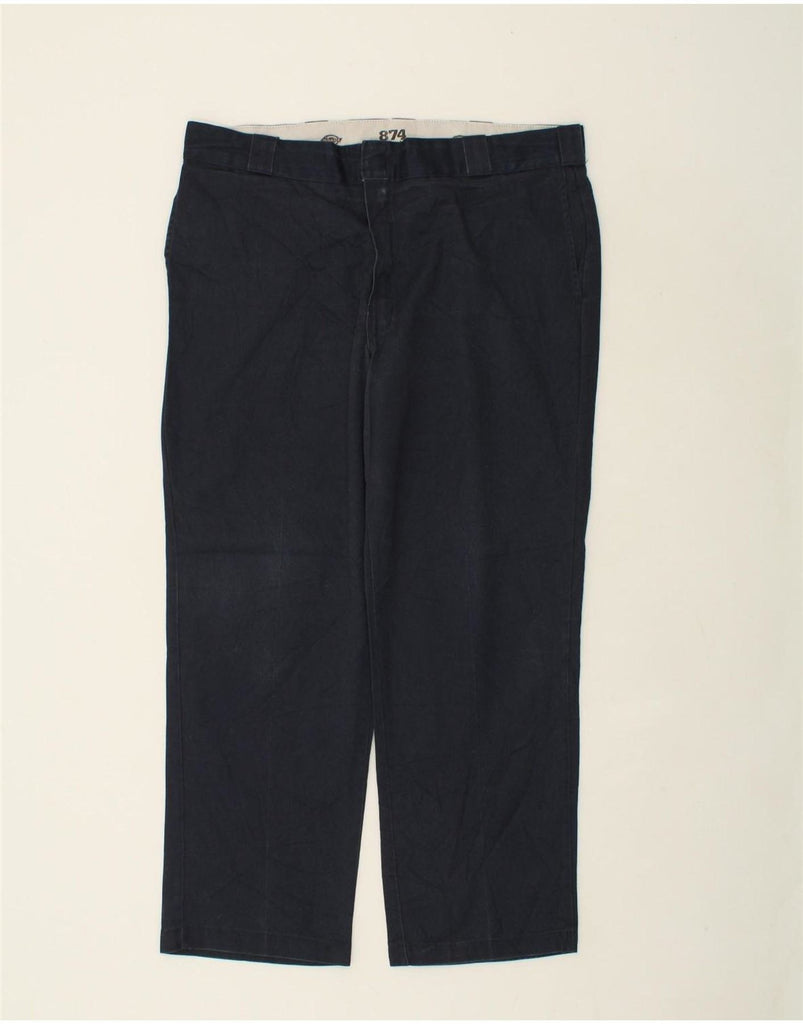 DICKIES Mens Straight Chino Trousers W40 L30 Navy Blue Vintage Dickies and Second-Hand Dickies from Messina Hembry 