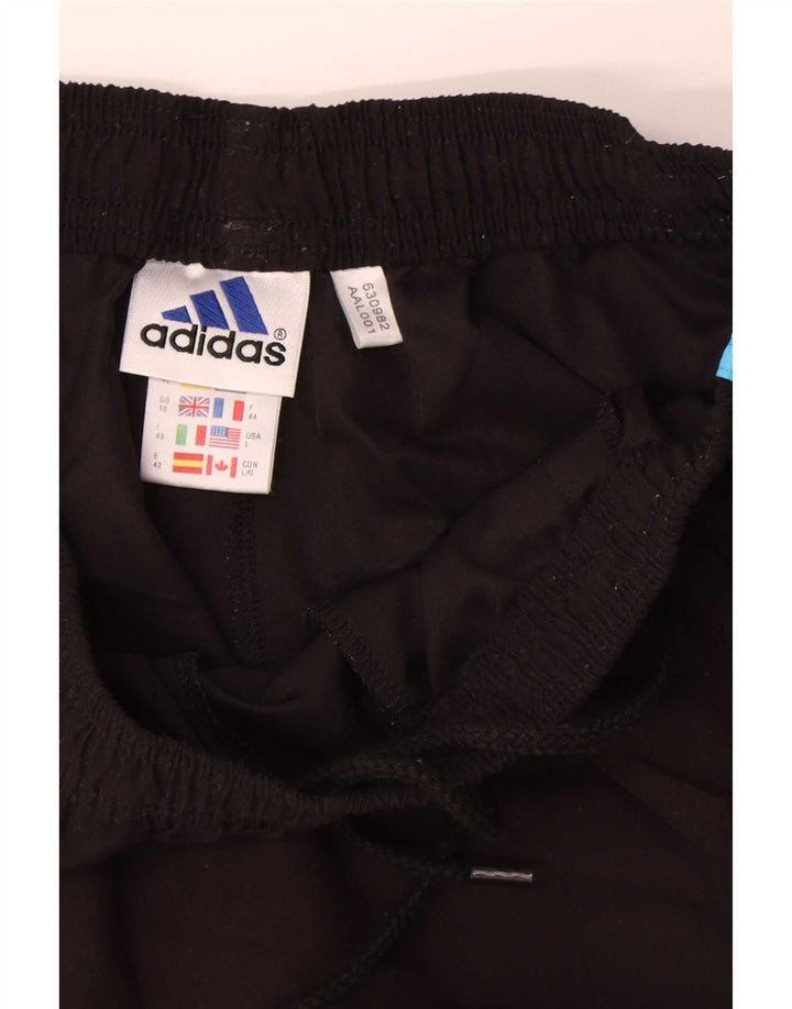 Adidas Womens Sport Shorts UK 16 Large Black Polyester