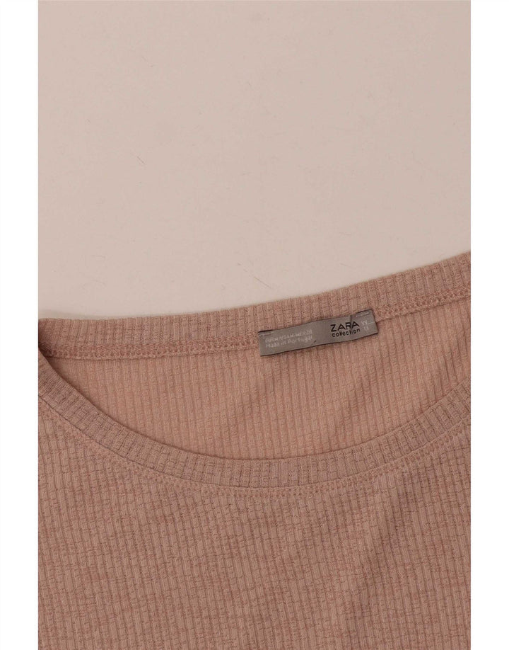 Zara Womens Oversized Blouse Top Medium Pink
