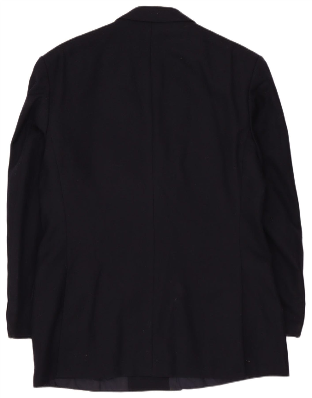 St Michael Mens Double Breasted Blazer Jacket UK 38 Medium Navy Blue Wool