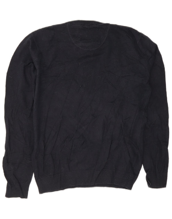 Jack Wills Mens Crew Neck Jumper Sweater Small Navy Blue Cotton