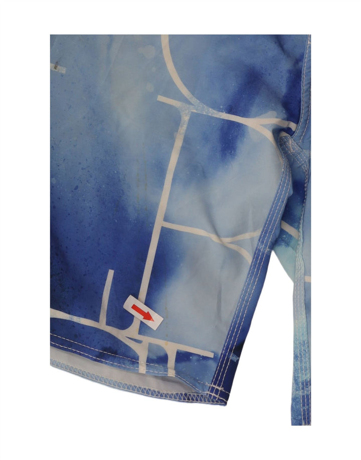 Rip Curl Mens Abstract Pattern Graphic Swimming Shorts Large Blue