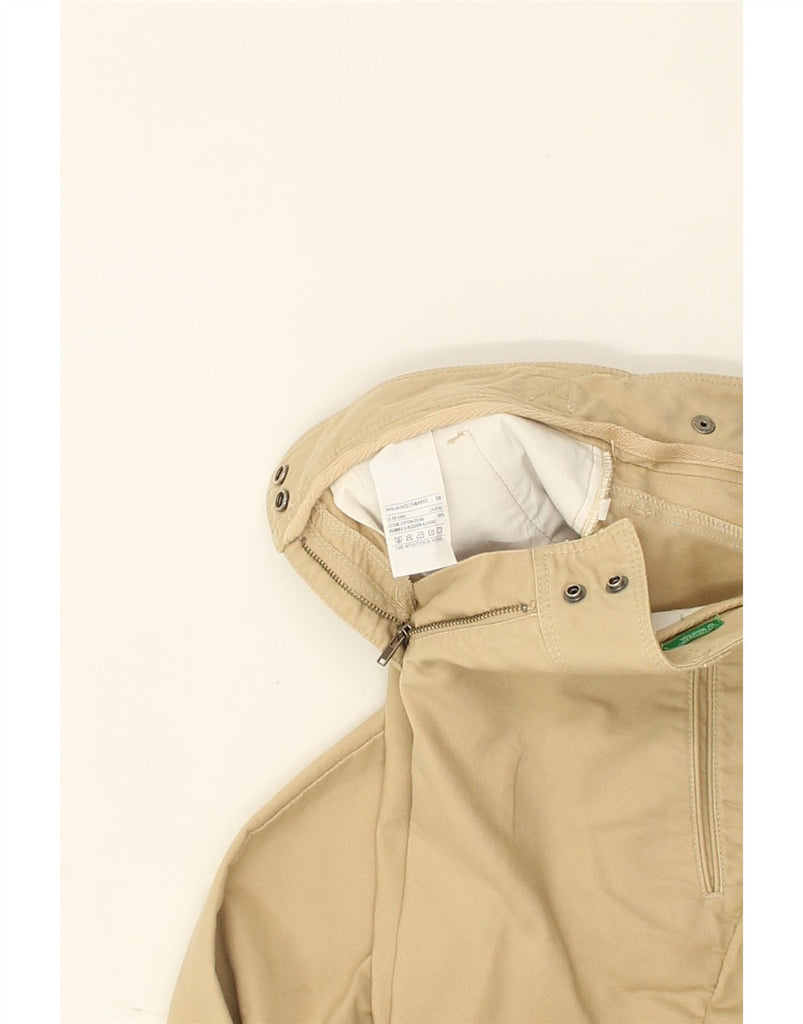 BENETTON Womens Slim Casual Trousers IT 38 XS W26 L30 Beige Cotton | Vintage Benetton | Thrift | Second-Hand Benetton | Used Clothing | Messina Hembry 