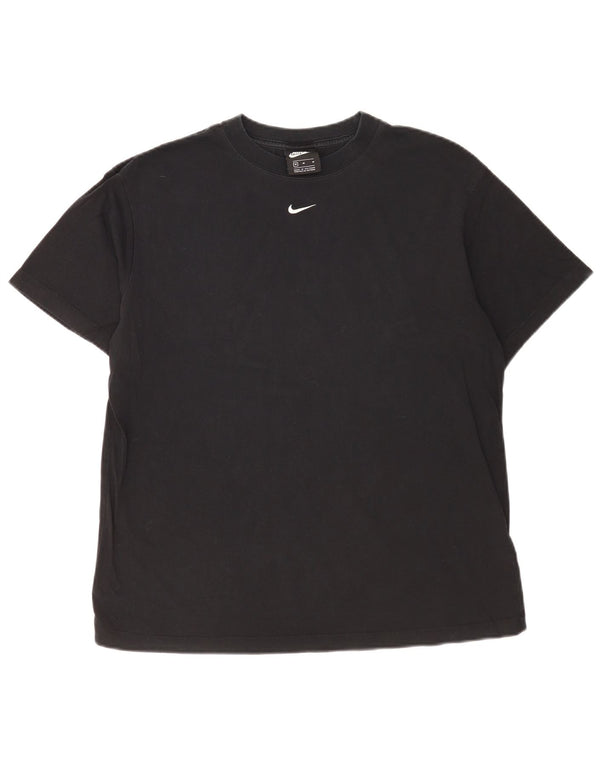 Nike Mens T-Shirt Top Medium Black Cotton