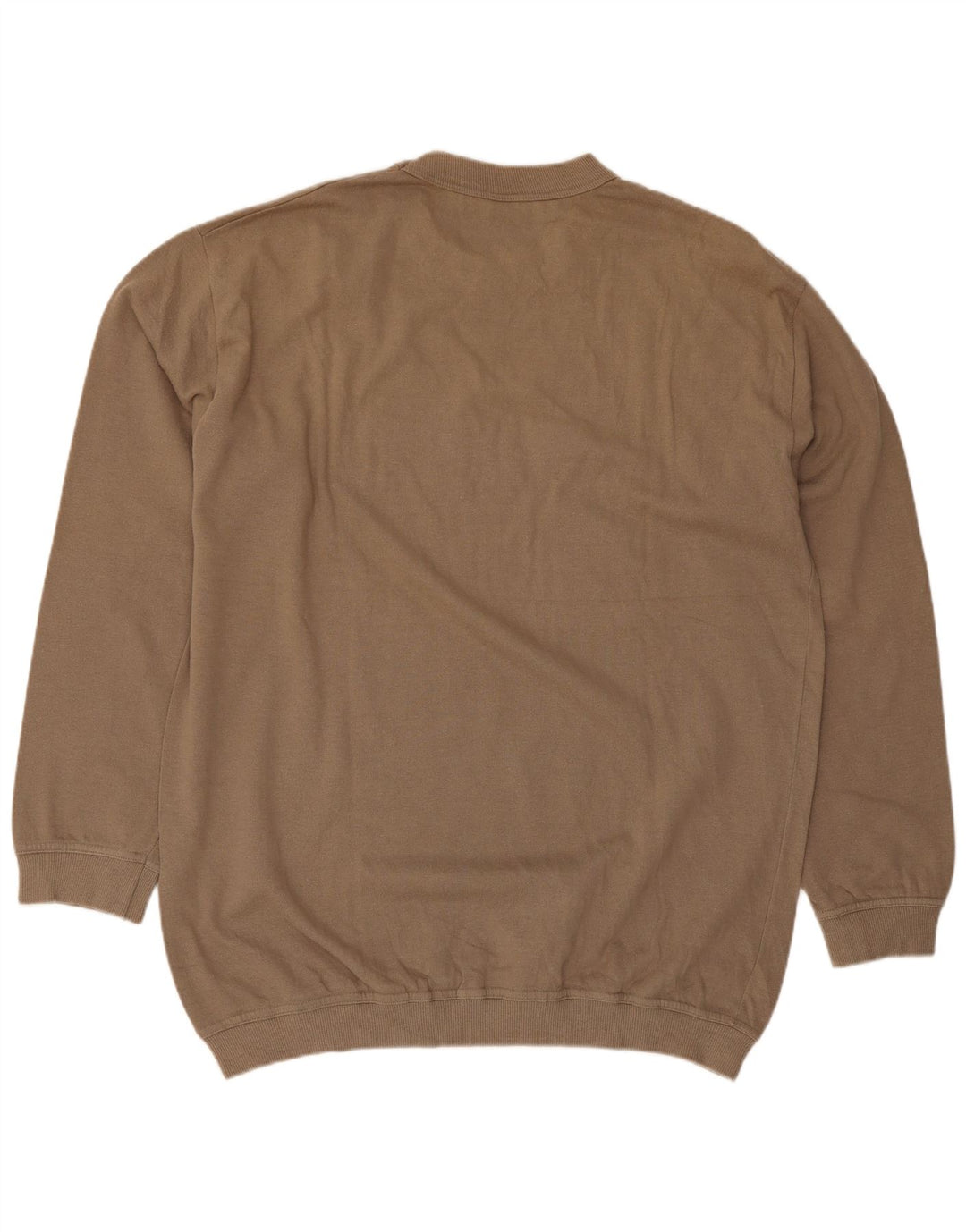 Fila Mens Graphic Sweatshirt Jumper Large Beige Cotton