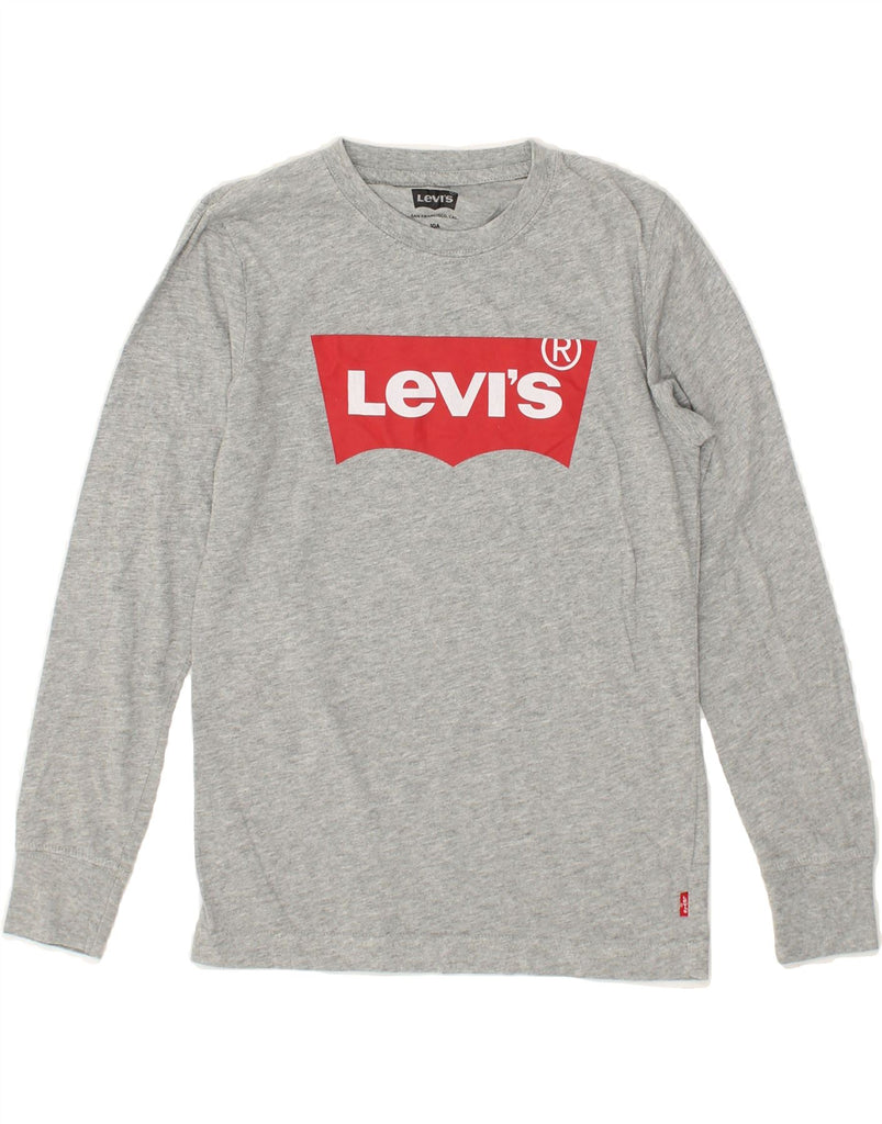 LEVI'S Boys Graphic Top Long Sleeve 9-10 Years  Grey | Vintage Levi's | Thrift | Second-Hand Levi's | Used Clothing | Messina Hembry 