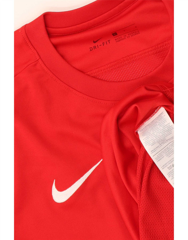 Nike Mens Dri Fit Graphic T-Shirt Top Large Red Polyester