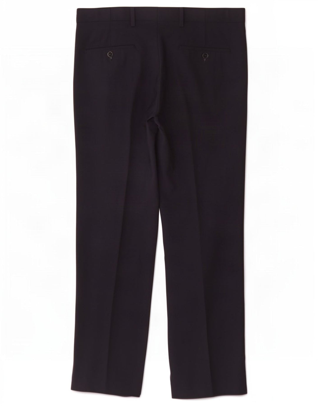 Marks & Spencer Mens Regular Chino Trousers W34 L31 Navy Blue Polyester